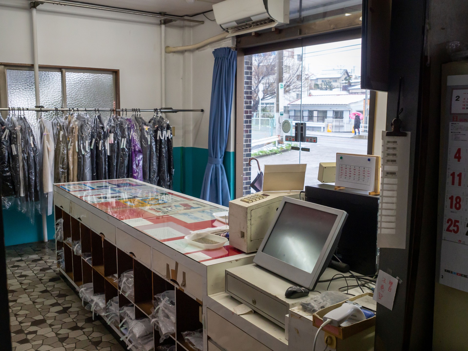 Inside of a Dry Cleaners factory